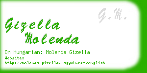 gizella molenda business card